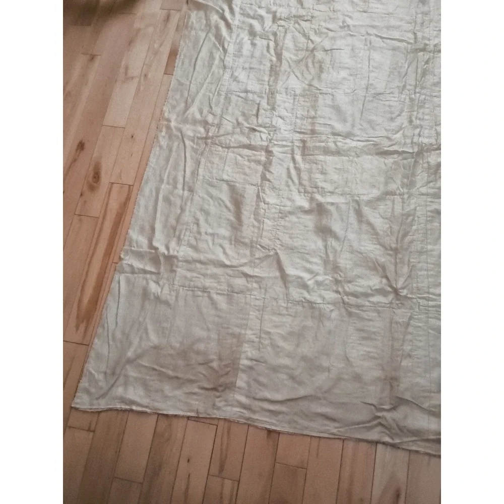 Antique Very Old‎ Estate Find Handmade Silk Satin Lap Bed Quilt 64x69